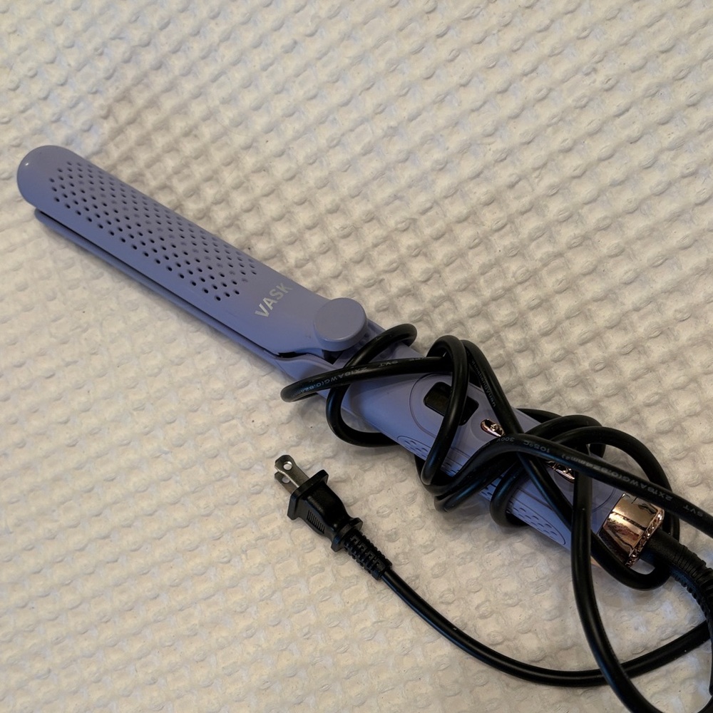 Vase  Purple Hair Straightener/curling iron.